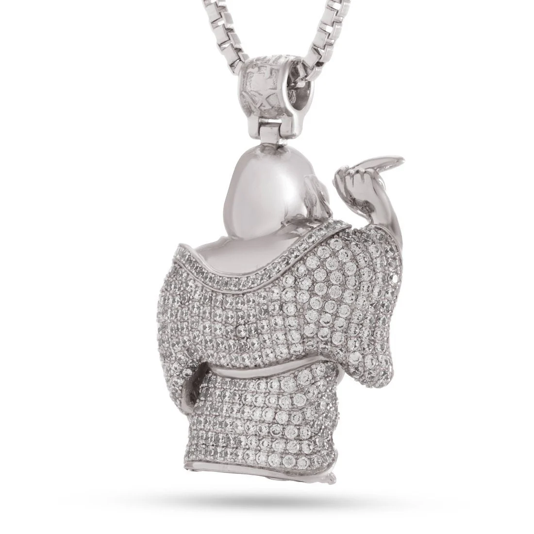 Iced Laughing Buddha Necklace - Image 7