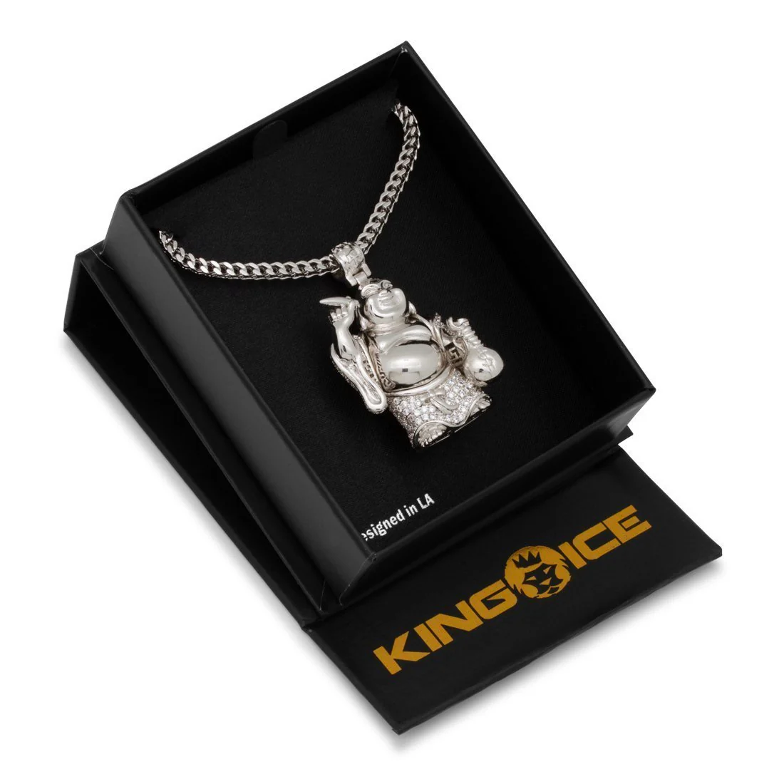 Iced Laughing Buddha Necklace - Image 9