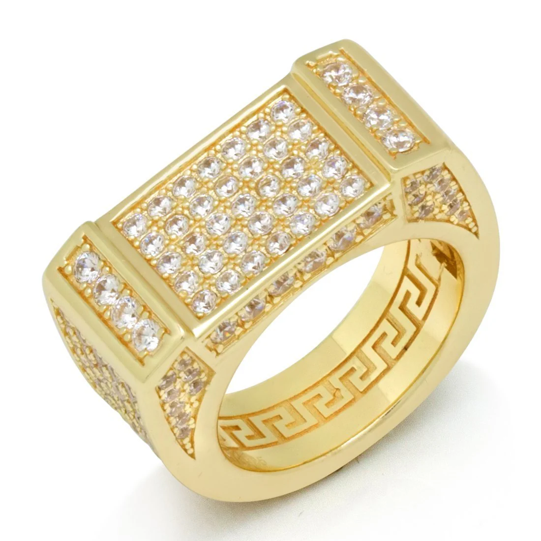 Iced Rectangle Ring