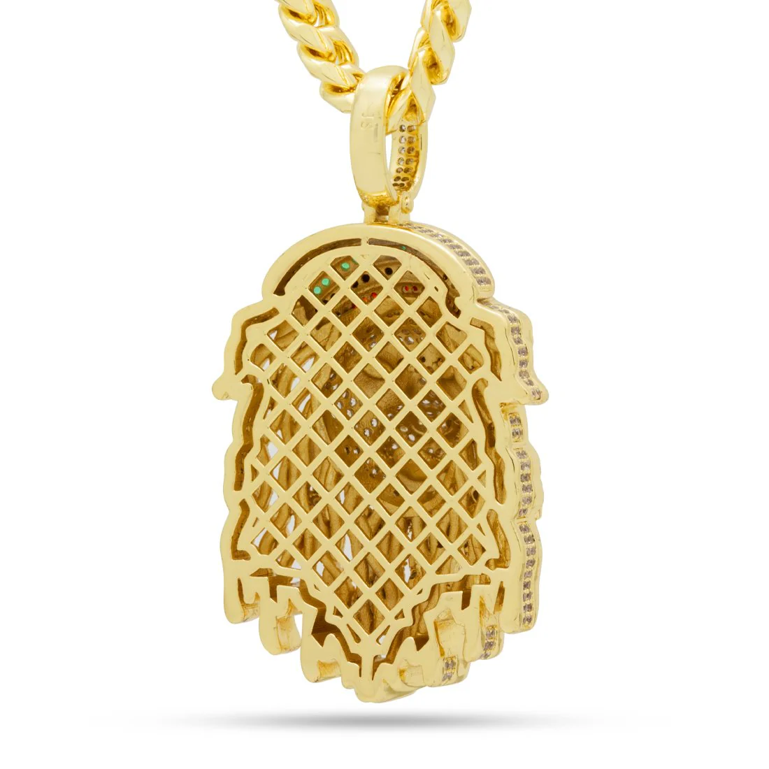 Icy Rasta Lion Necklace - Image 2