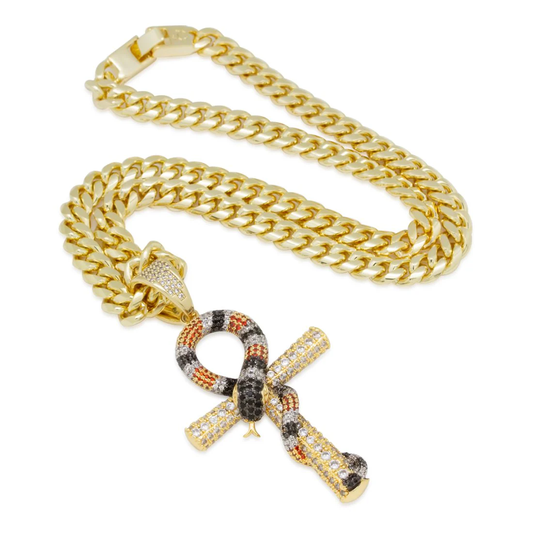 King Snake Ankh Key Necklace - Image 3