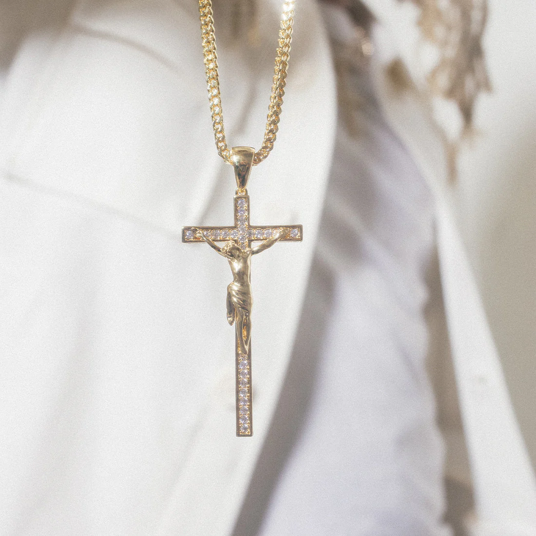 Latin Crucifix Necklace - Image 4