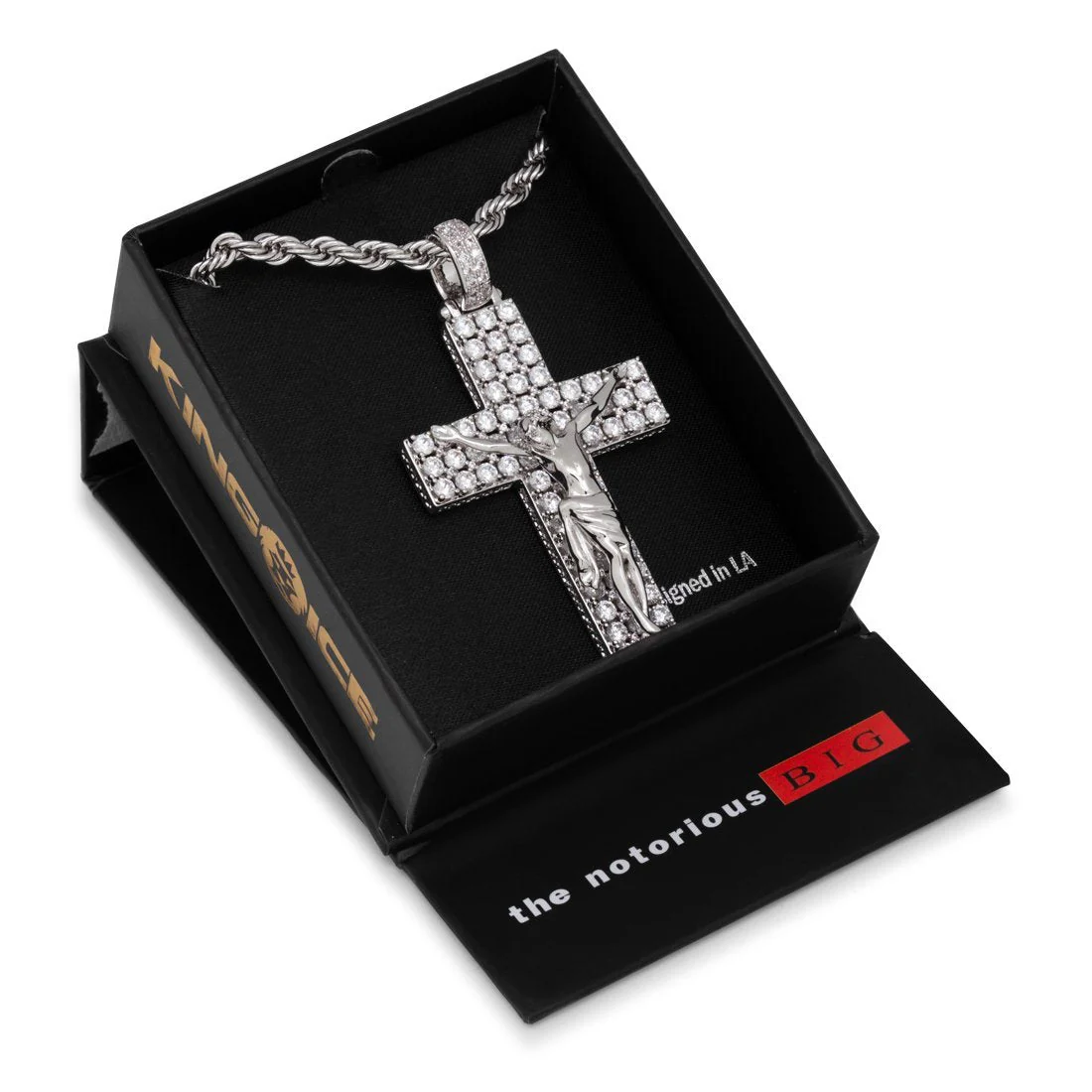 Notorious B.I.G. x King Ice - Biggie Crucifix Necklace - Image 11