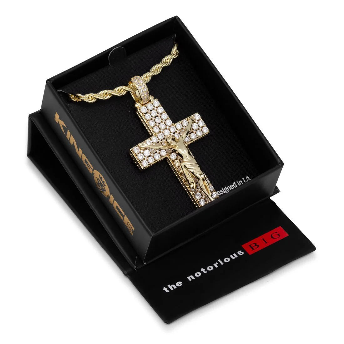 Notorious B.I.G. x King Ice - Biggie Crucifix Necklace - Image 5