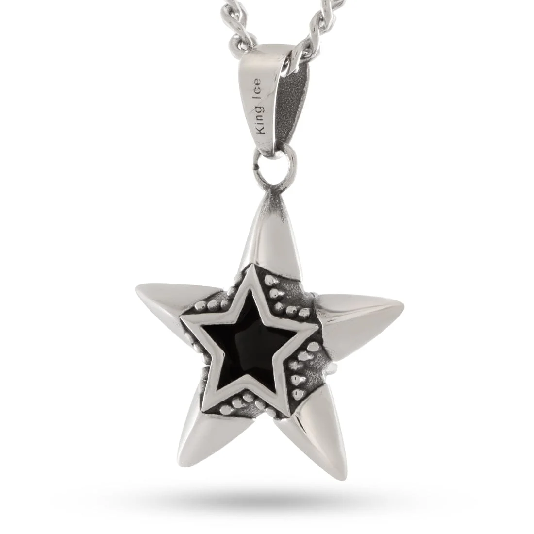 Obsidian Crest Star Necklace - Image 2