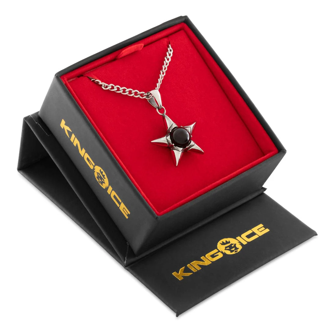 Obsidian Crest Star Necklace - Image 4
