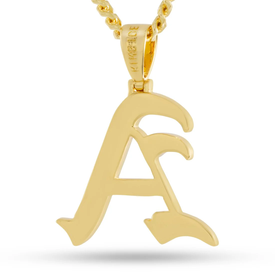 Old English Letter "A" Necklace - Image 2
