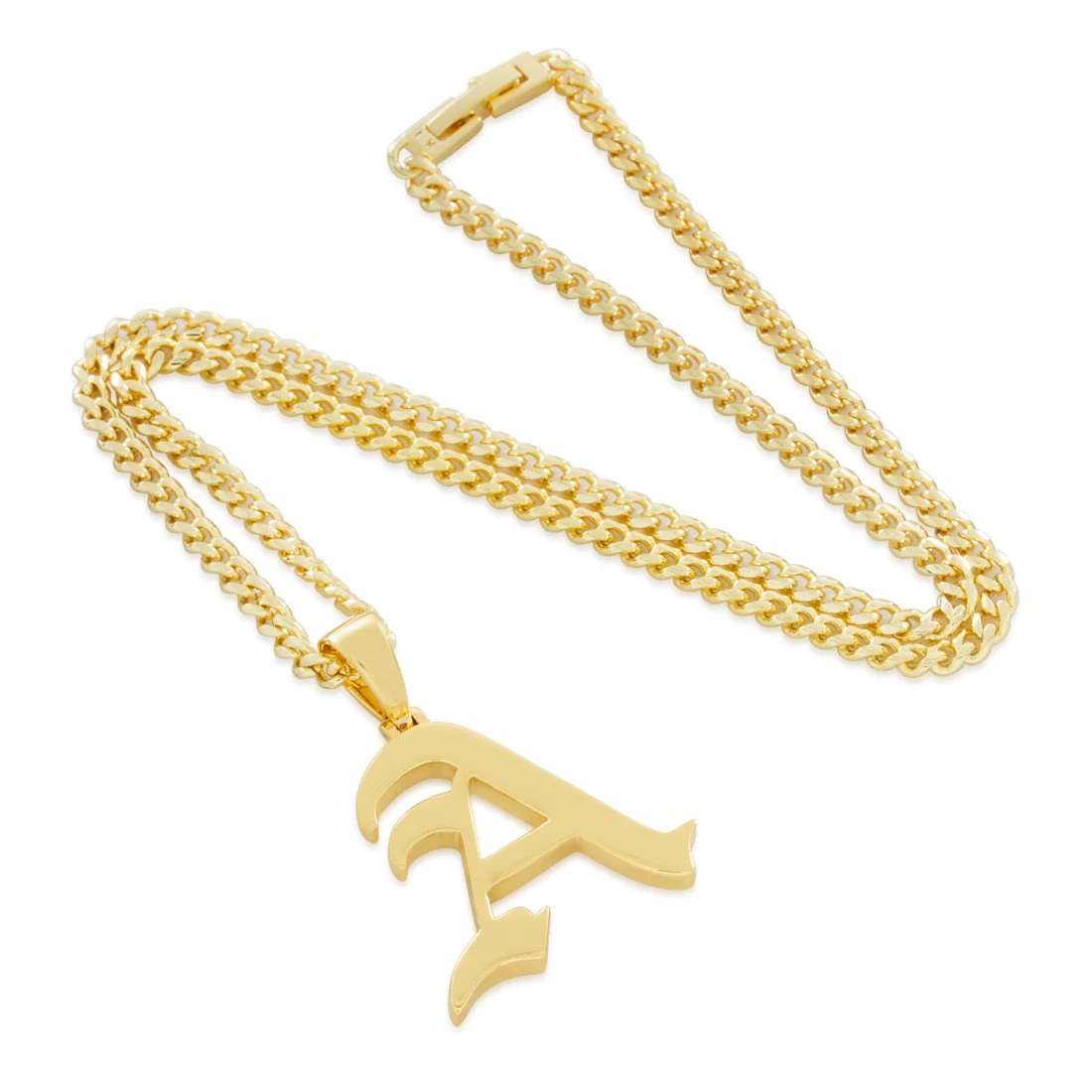 Old English Letter "A" Necklace - Image 3