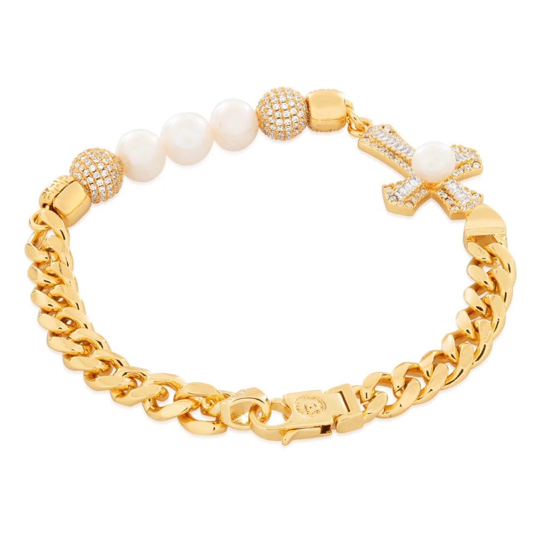 Pearl of Wisdom Cross Bracelet - Image 2