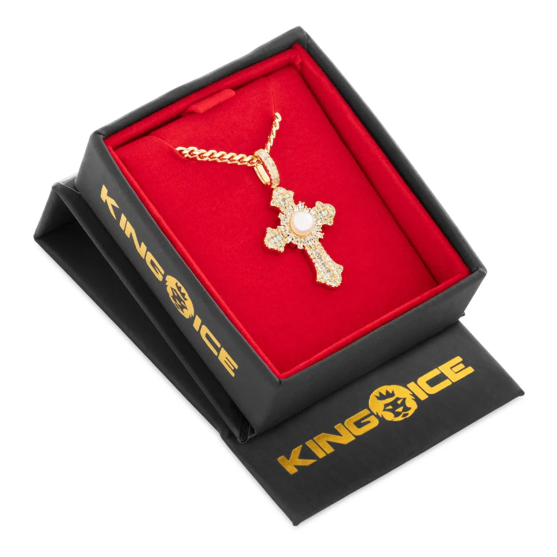 Pearl of Wisdom Cross Necklace - Image 3