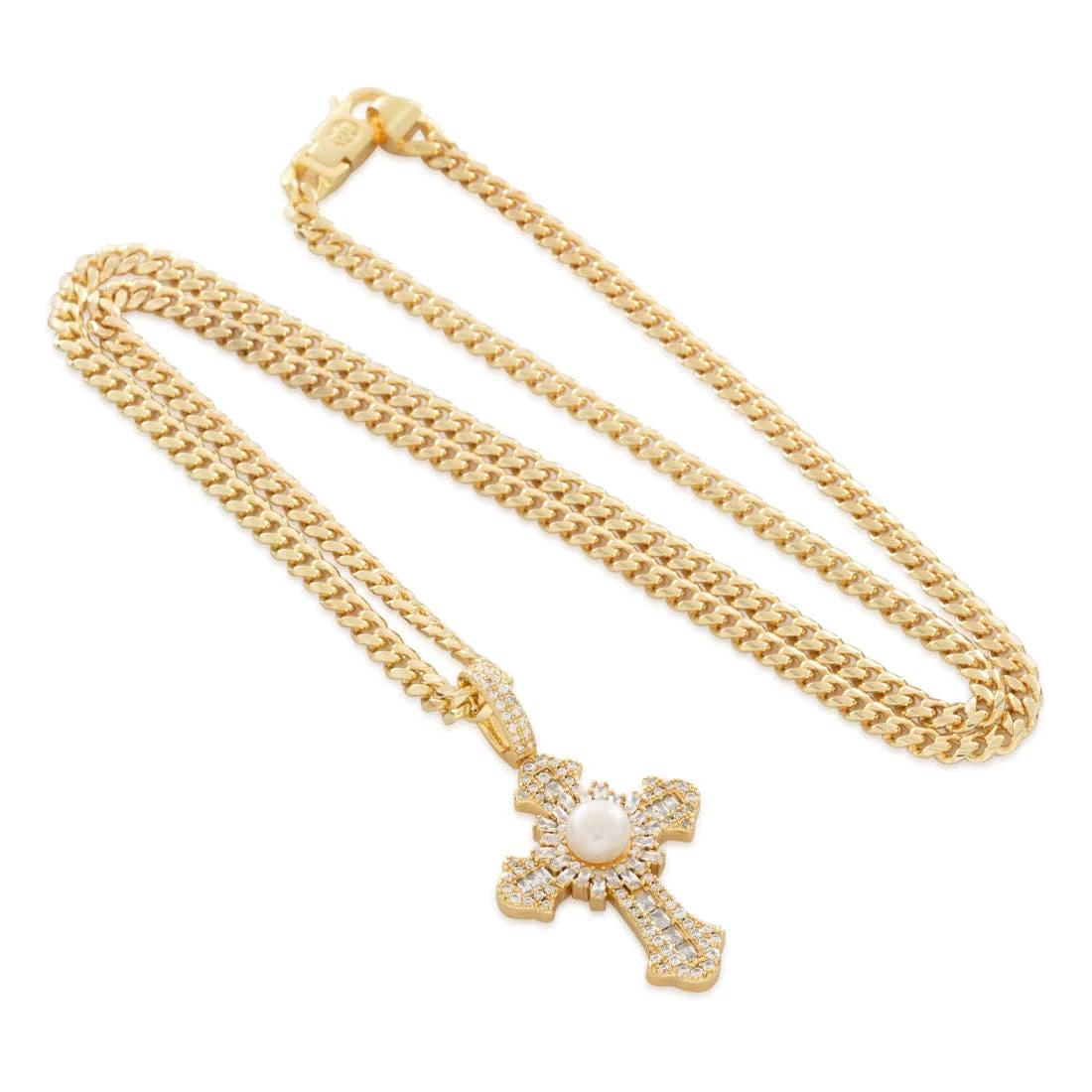 Pearl of Wisdom Cross Necklace - Image 4