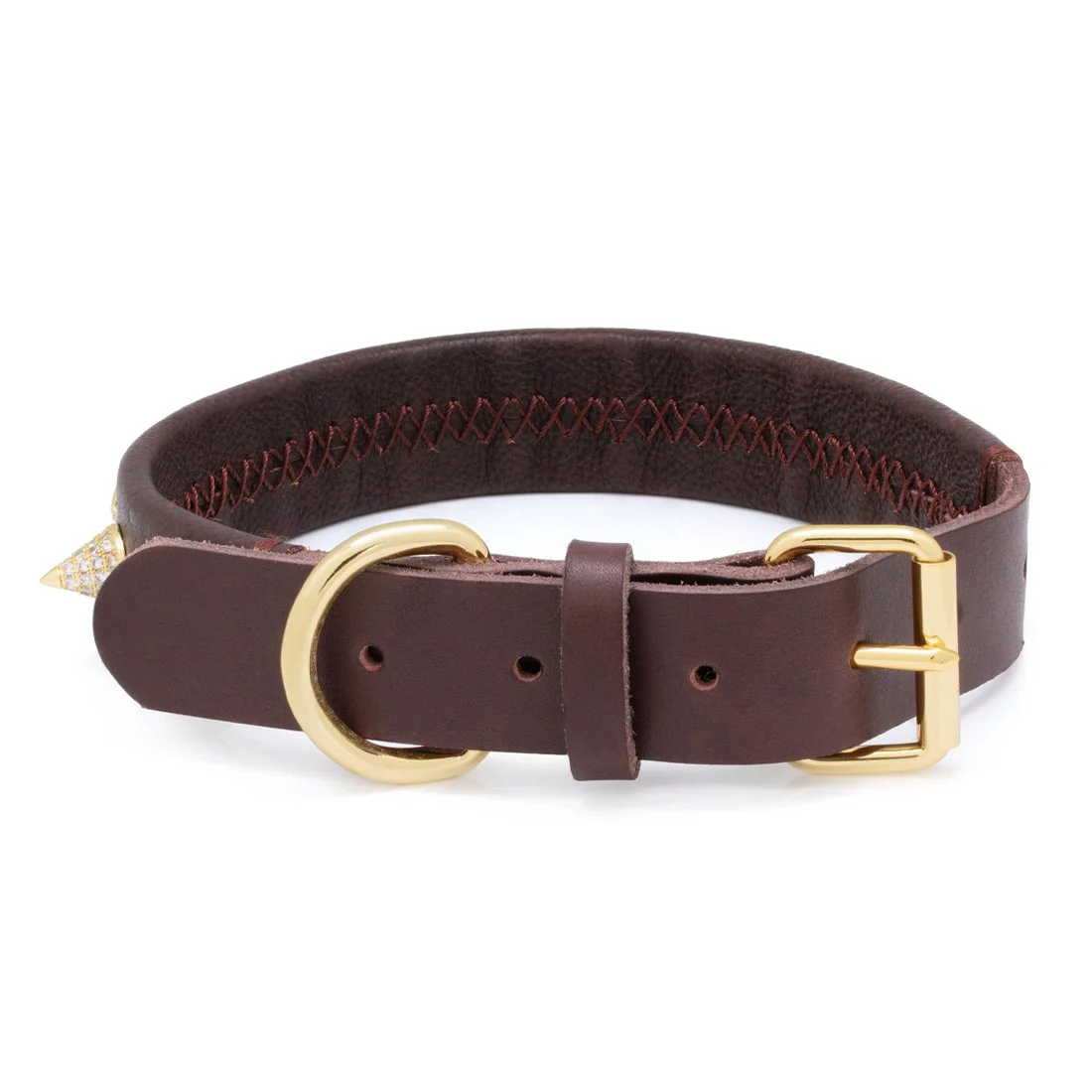Princess-Cut Spike Iced Dog Collar - Image 2
