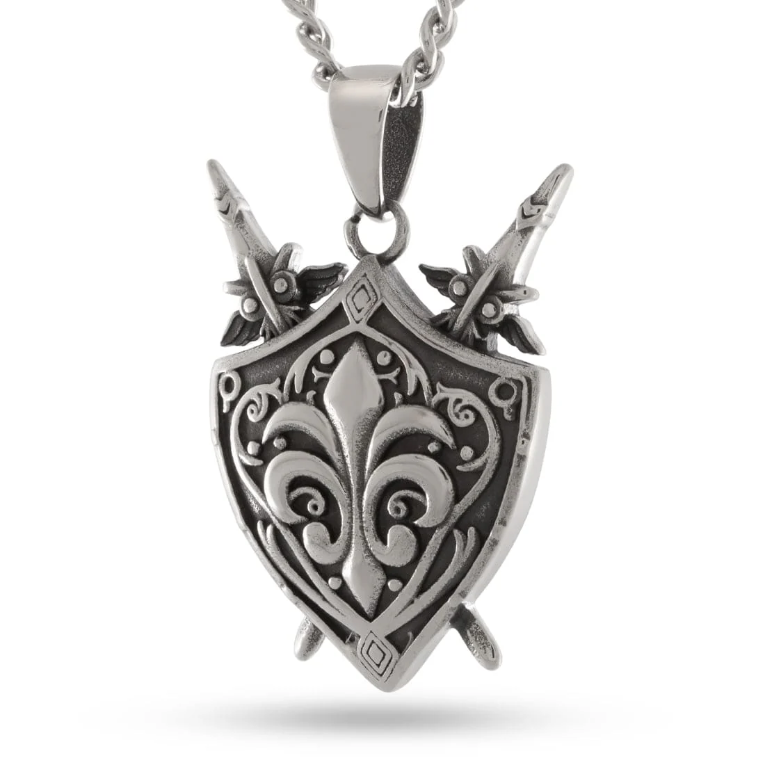 Rebel Arms Shield Necklace