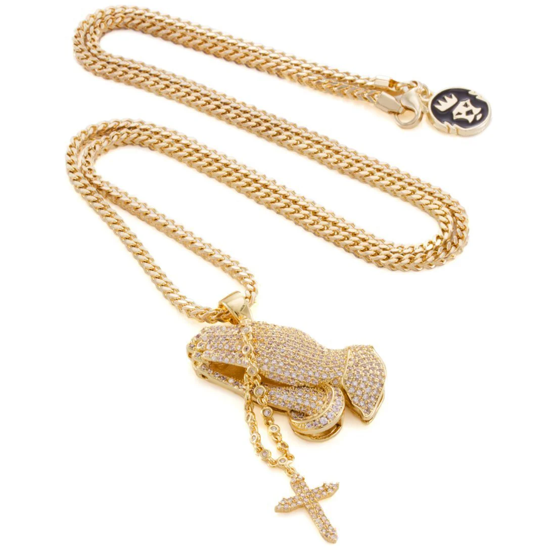 Rosary Praying Hands Necklace - Image 2