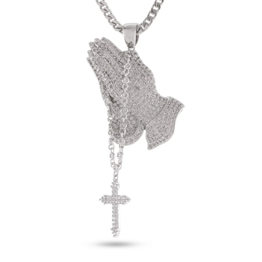 Rosary Praying Hands Necklace - Image 4