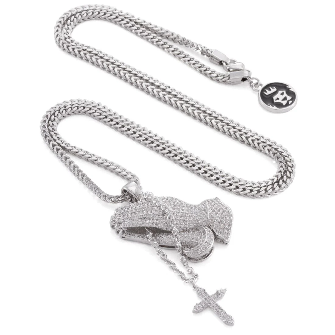Rosary Praying Hands Necklace - Image 5