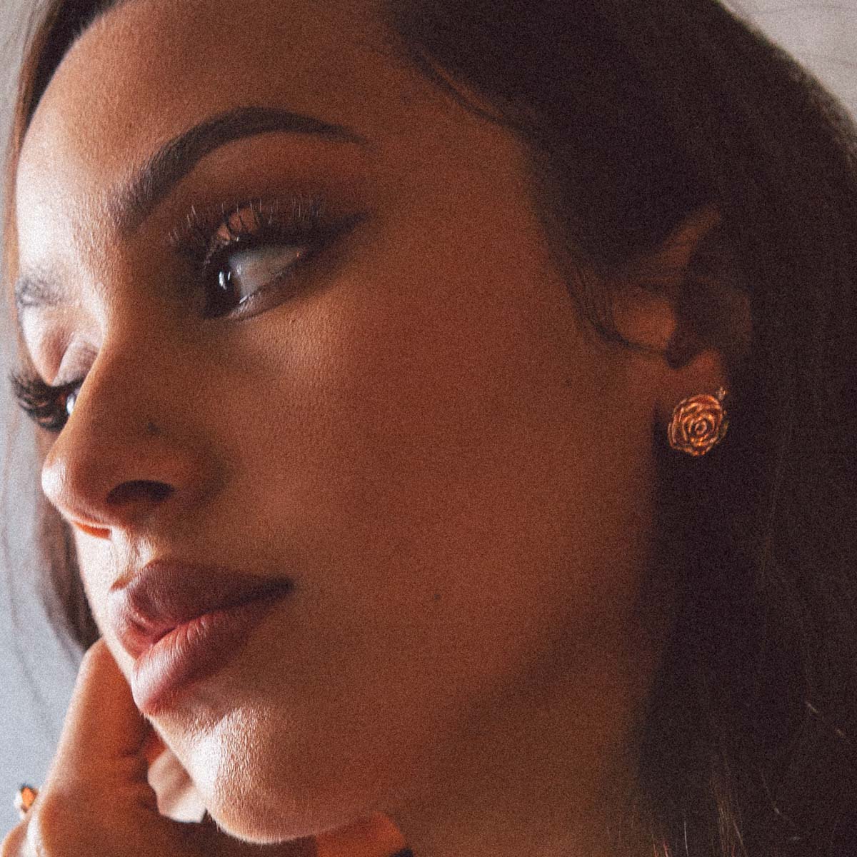 Roses are Red Stud Earrings - Image 4