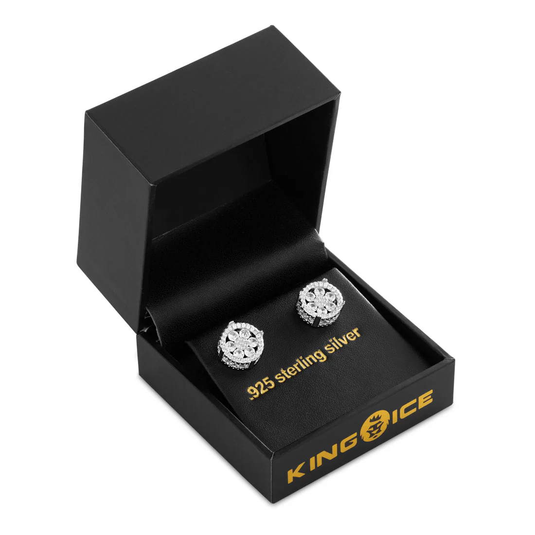 Round Cluster Stud Earrings - Image 4