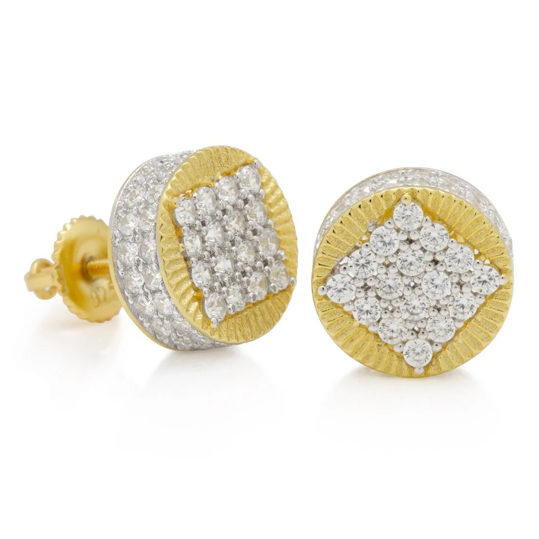 Round Stud Earrings