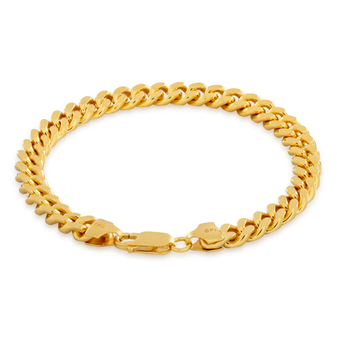 Solid Gold 3mm Miami Cuban Link Bracelet - Image 2