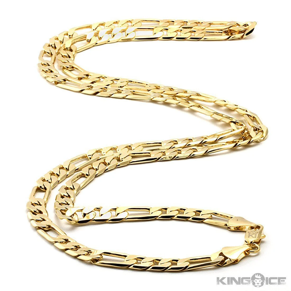 Solid Gold 5mm Figaro Chain - Image 3