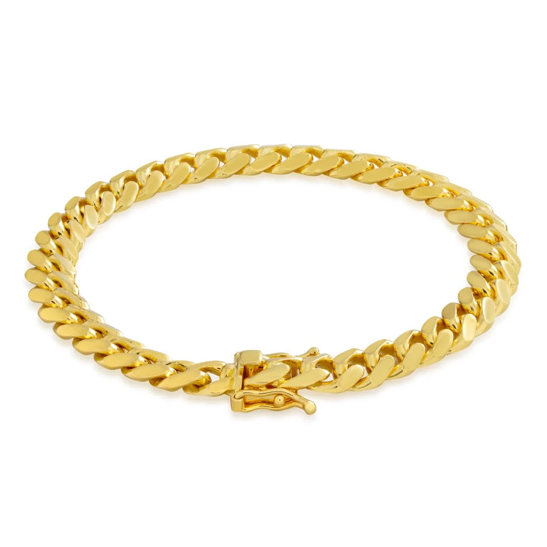 Solid Gold 5mm Miami Cuban Link Bracelet - Image 2