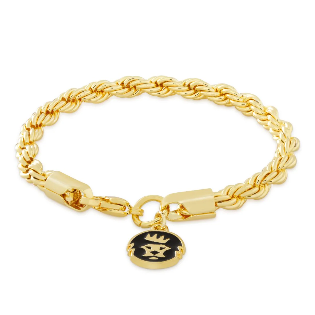 Solid Gold 5mm Rope Bracelet - Image 2