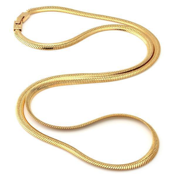 Solid Gold 5mm Thick Herringbone Chain - Image 3