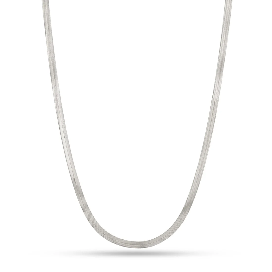 Solid Gold 5mm Thick Herringbone Chain - Image 4