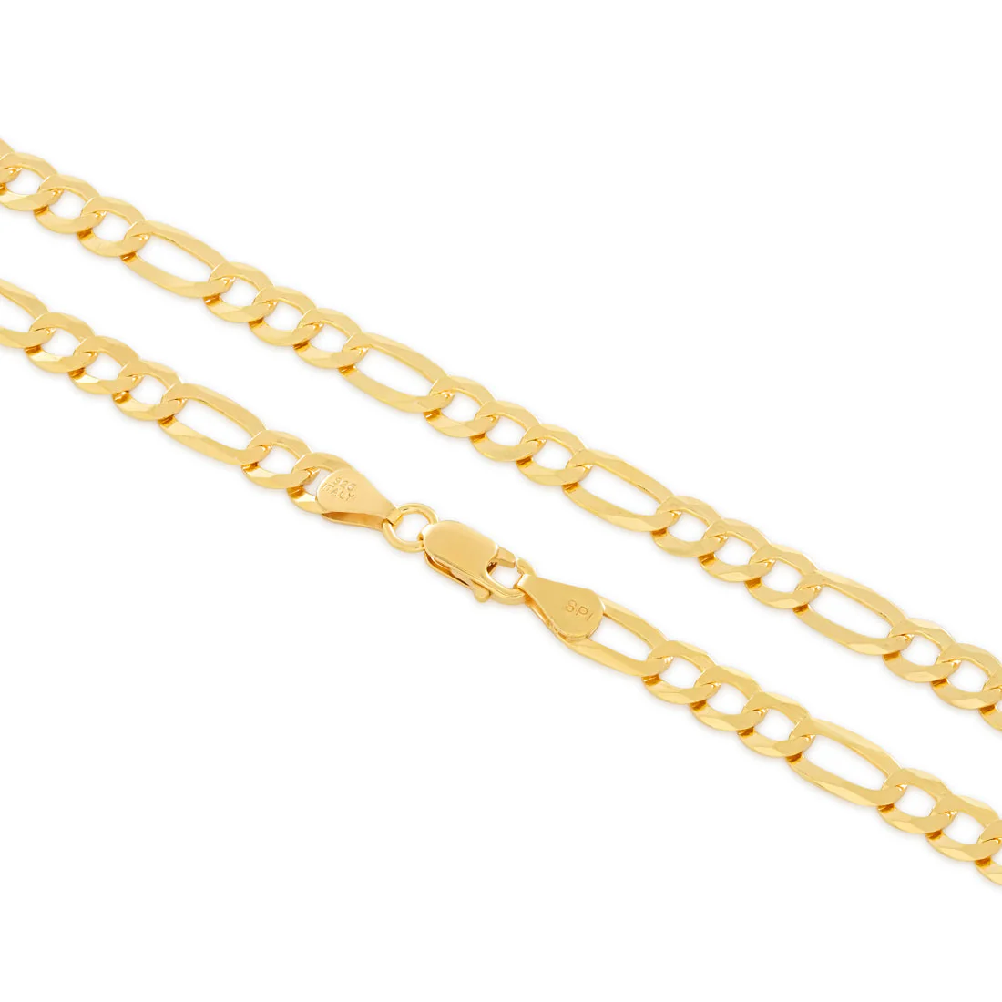 Solid Gold 8mm Figaro Chain - Image 2