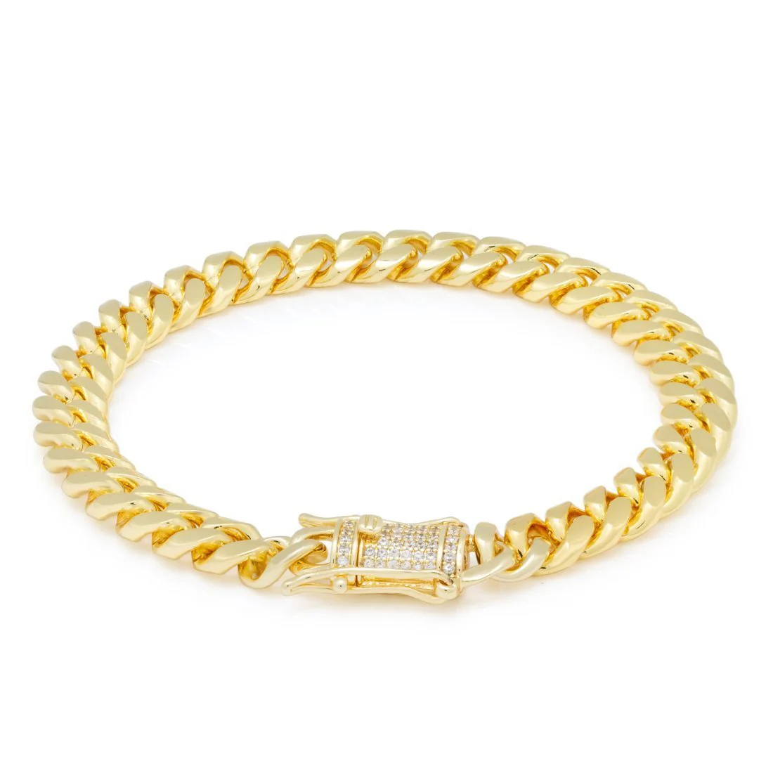 Solid Gold 8mm Miami Cuban Link Bracelet - Image 2