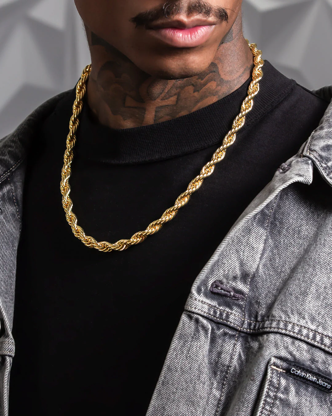 Solid Gold 8mm Rope Chain - Image 2