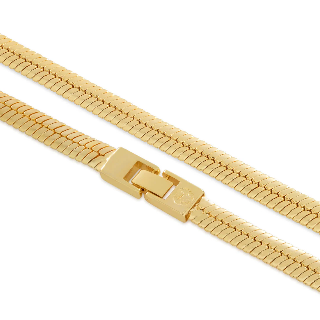 Solid Gold 8mm Thick Herringbone Chain - Image 2