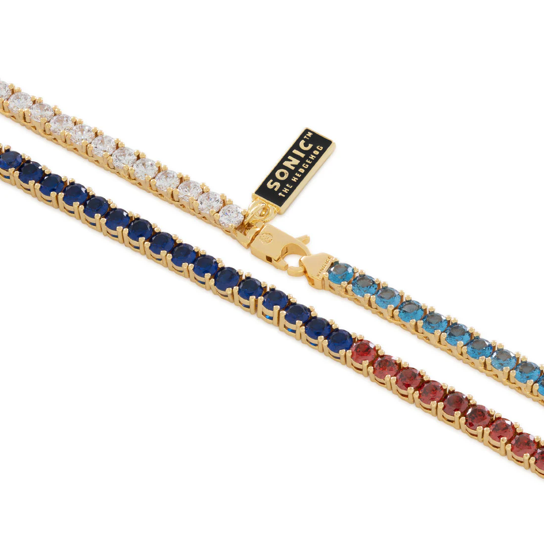 Sonic the Hedgehog x King Ice - 4mm Chaos Emerald Tennis Chain - Image 3
