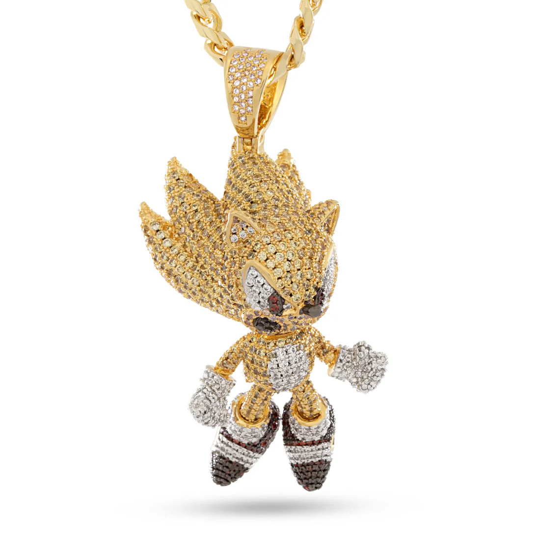 Sonic the Hedgehog x King Ice - Fast Super Sonic Necklace