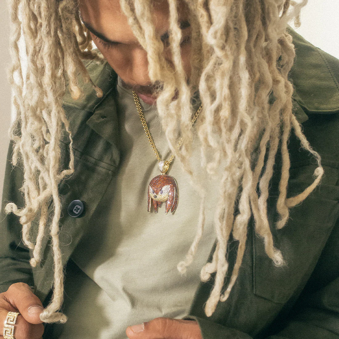 Sonic the Hedgehog x King Ice - Knuckles Necklace - Image 4