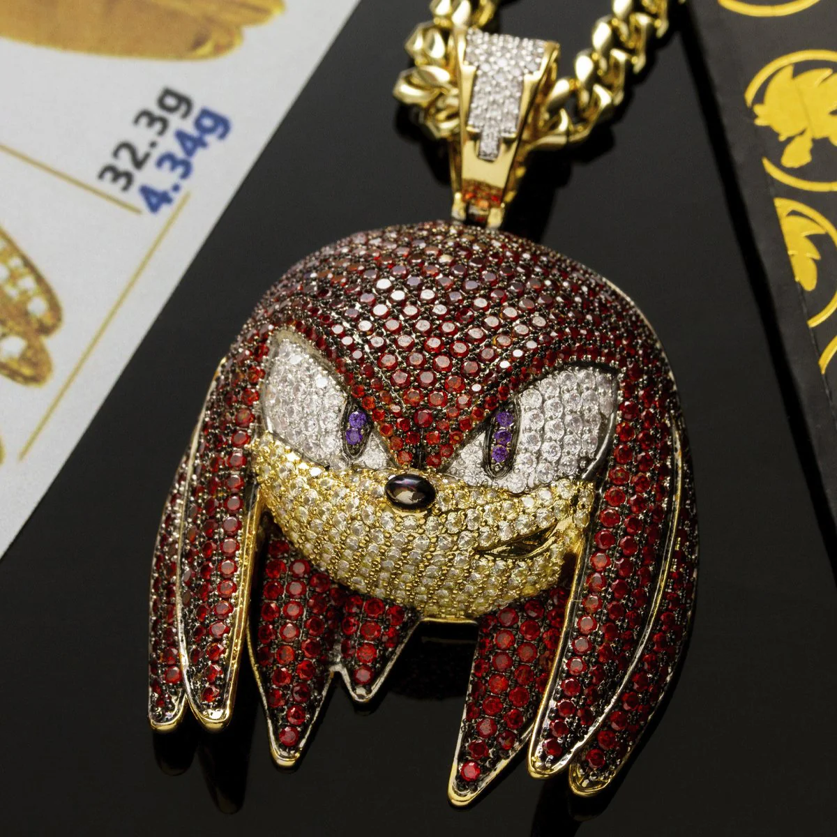 Sonic the Hedgehog x King Ice - Knuckles Necklace - Image 5