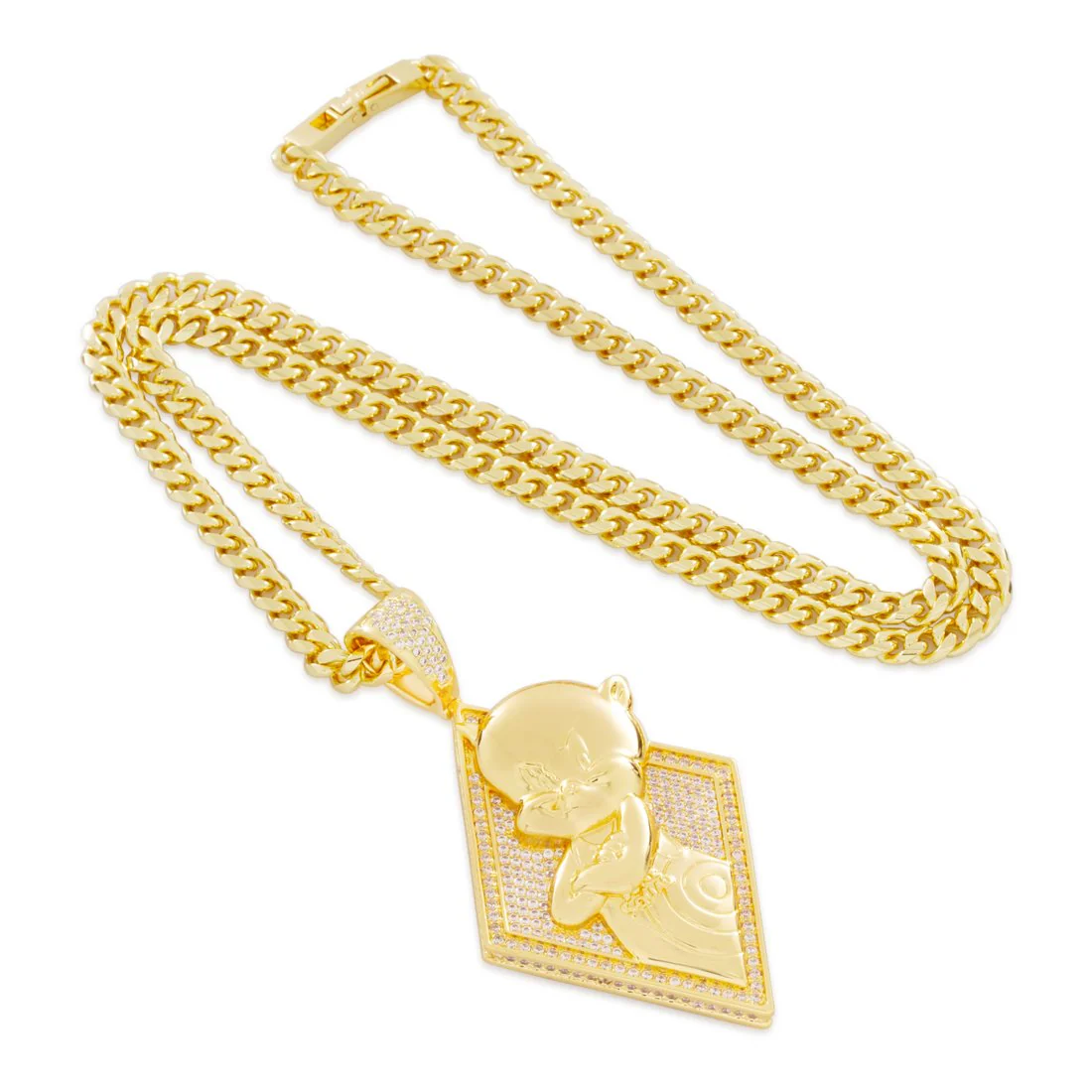 Space Jam x King Ice - Porky Pig Necklace - Image 3