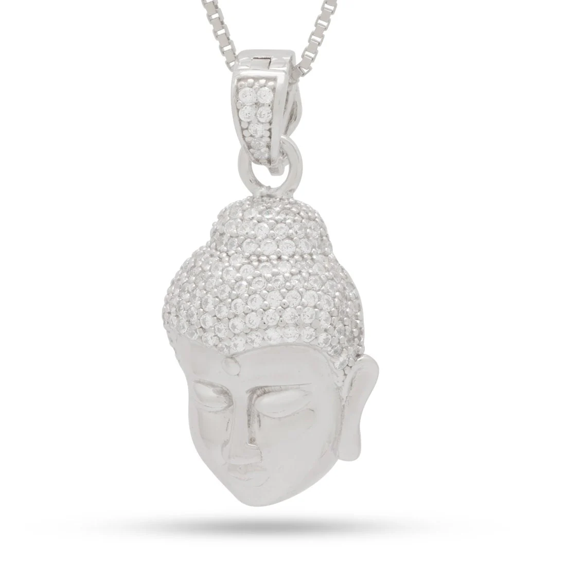 Sterling Silver Awake Buddha Necklace - Image 5