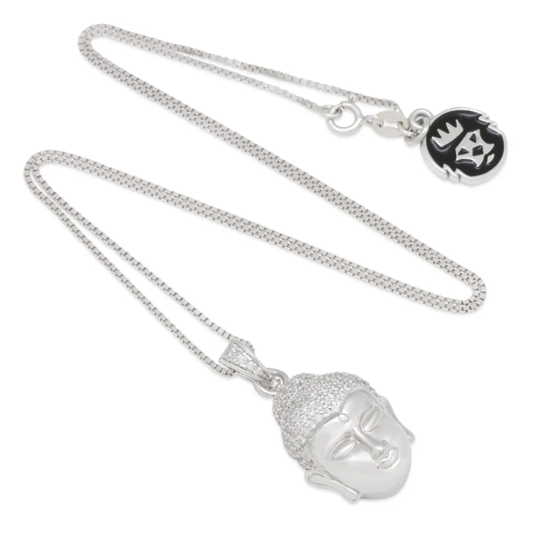 Sterling Silver Awake Buddha Necklace - Image 7