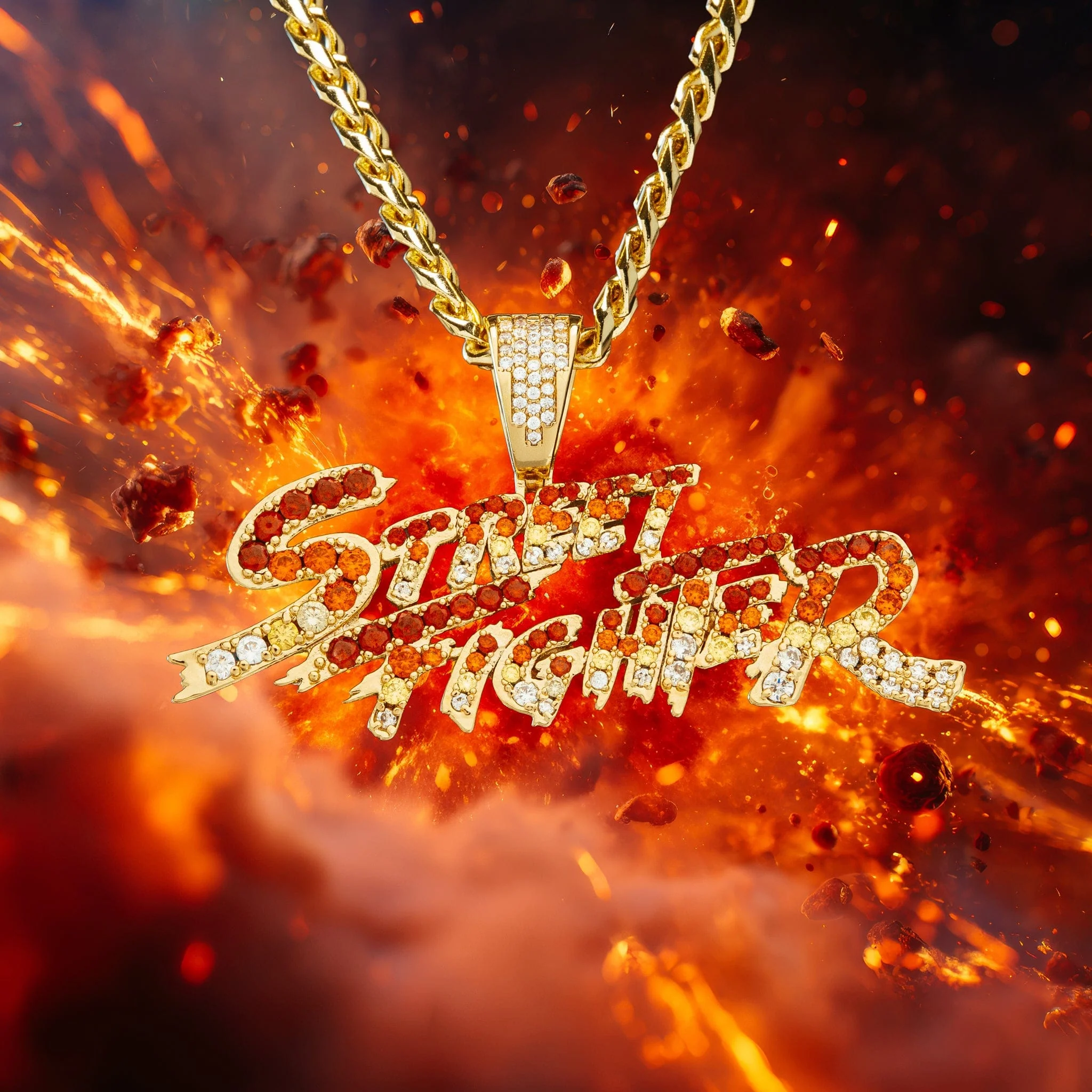Street Fighter x King Ice - Street Fighter Necklace