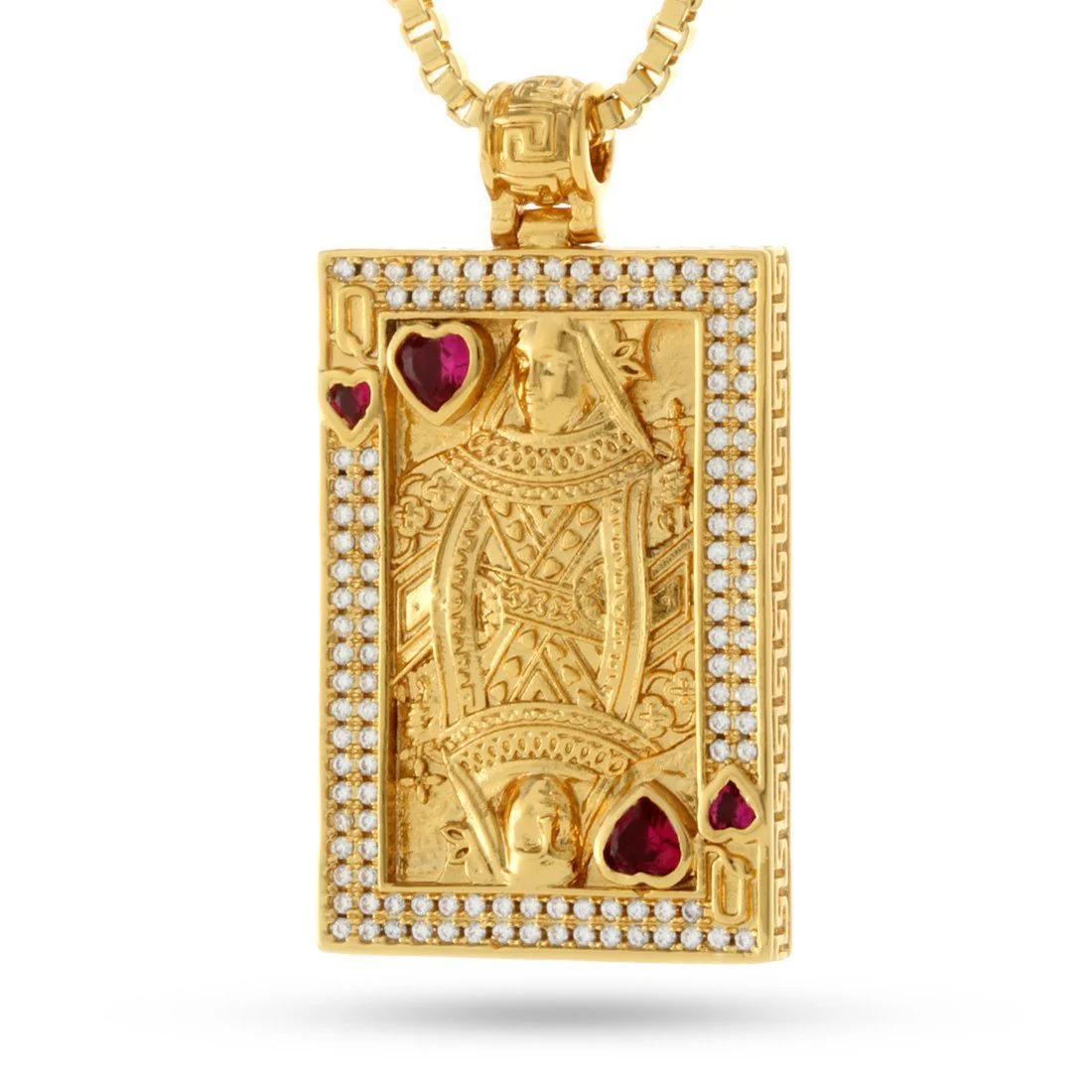 Suicide King and Queen of Hearts Necklace - Image 2