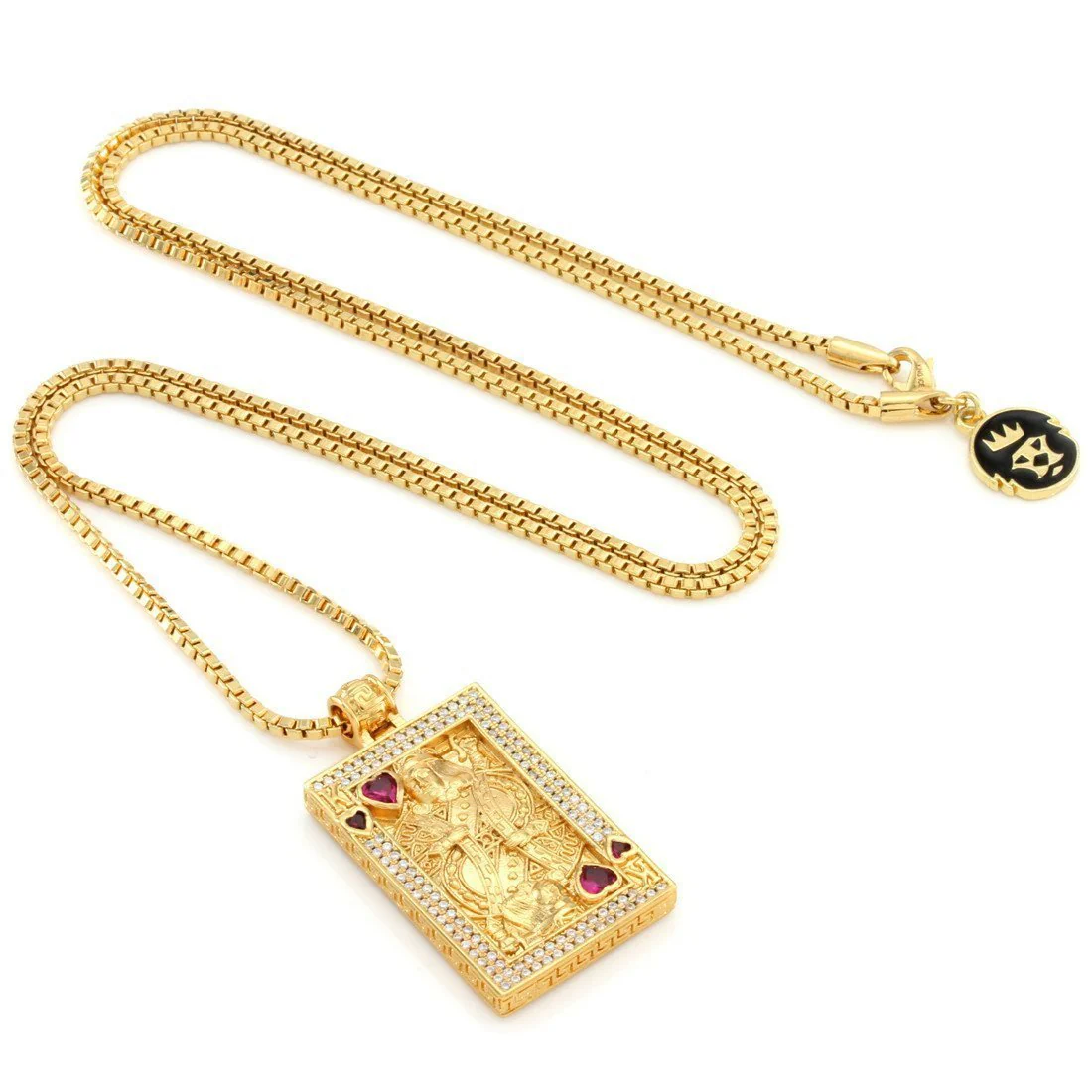 Suicide King and Queen of Hearts Necklace - Image 3