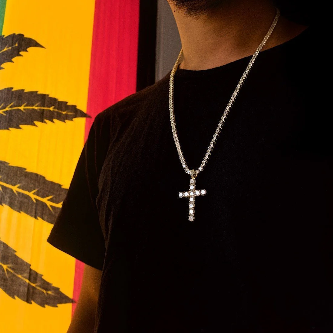 Tennis Cross Necklace - Image 4