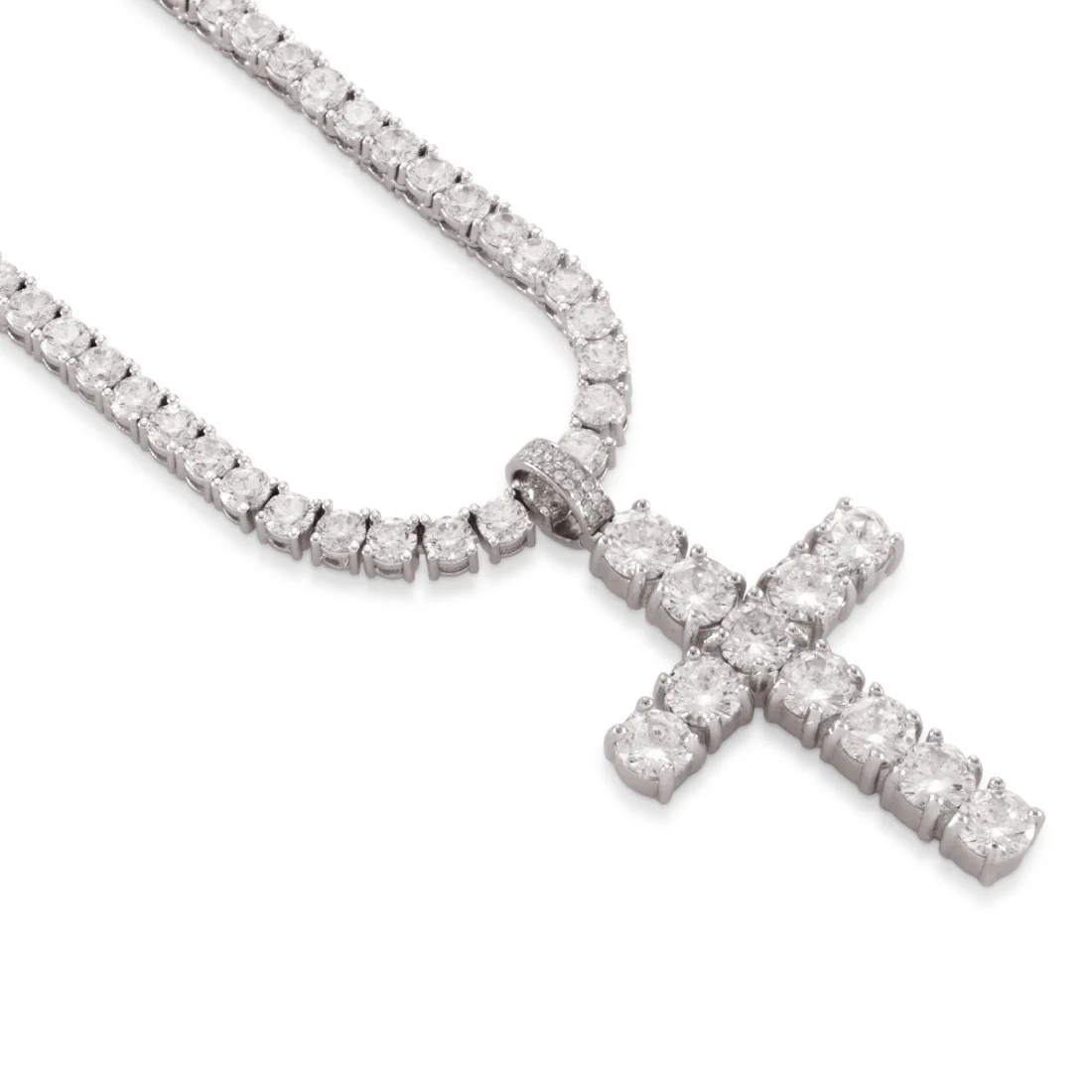 Tennis Cross Necklace - Image 7