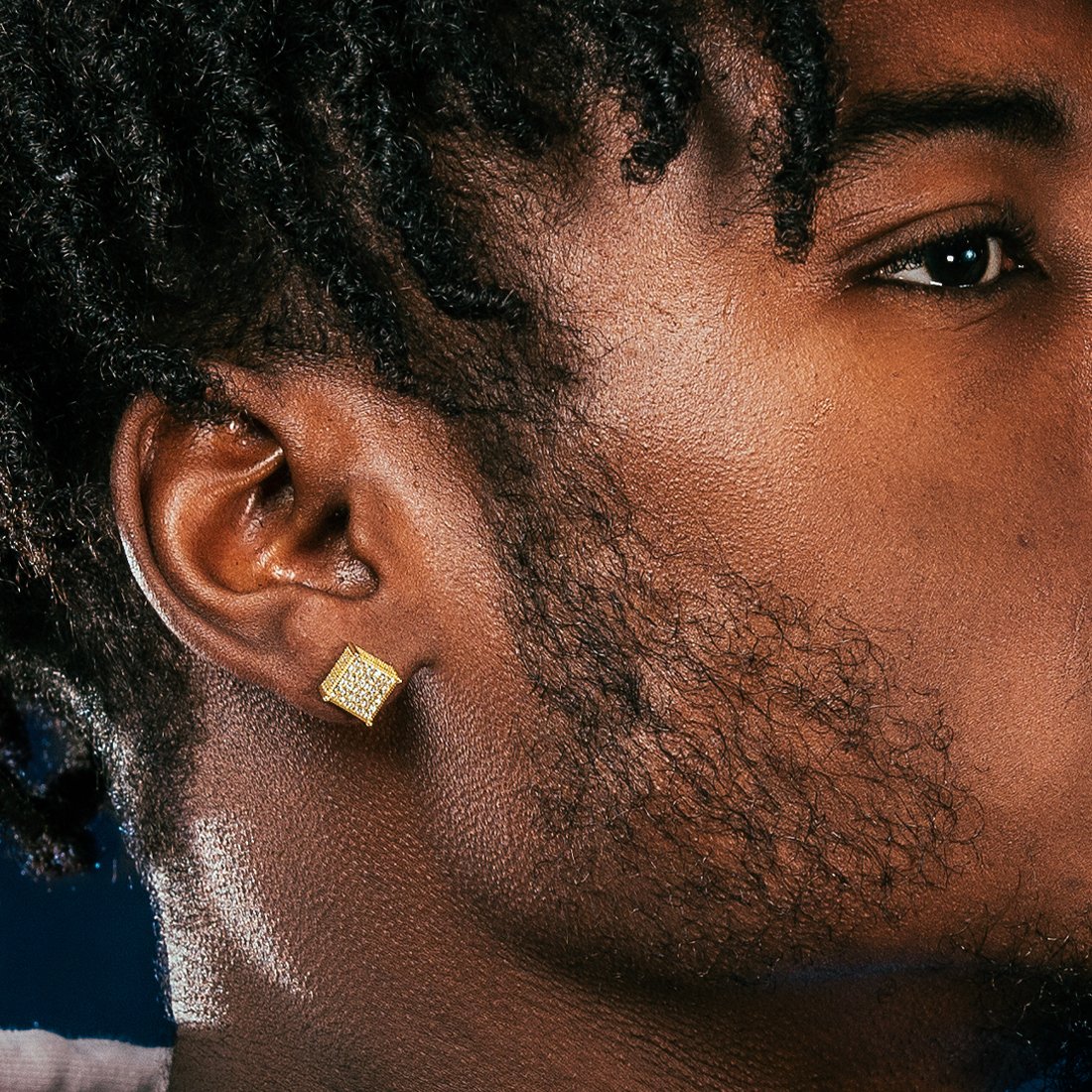 Triple-Row Stud Earrings - Image 3