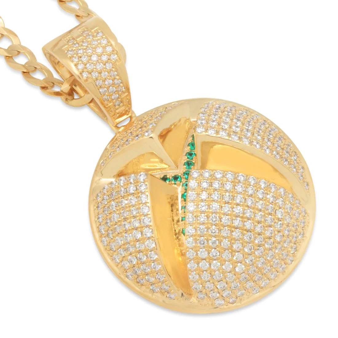 Xbox x King Ice - Solid Gold Sphere Logo Necklace - Image 4