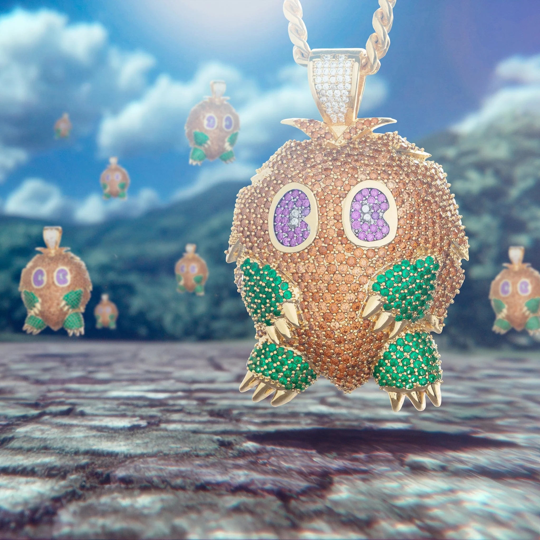 Yu-Gi-Oh! x King Ice - Kuriboh Necklace